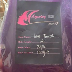 Legendarytresses purple hair bundles